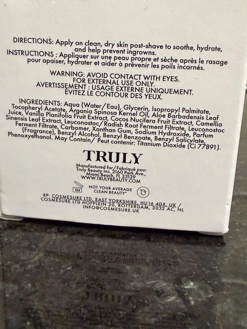 Truly Beauty - “Coco Cloud” (Jumbo Size) After Shave Serum (6.4oz/189mL) - NEW